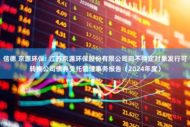 信德 京源环保: 江苏京源环保股份有限公司向不特定对象发行可转换公司债券受托管理事务报告（2024年度）
