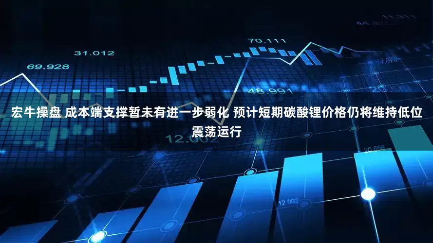 宏牛操盘 成本端支撑暂未有进一步弱化 预计短期碳酸锂价格仍将维持低位震荡运行