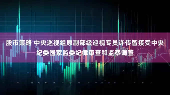 股市策略 中央巡视组原副部级巡视专员许传智接受中央纪委国家监委纪律审查和监察调查